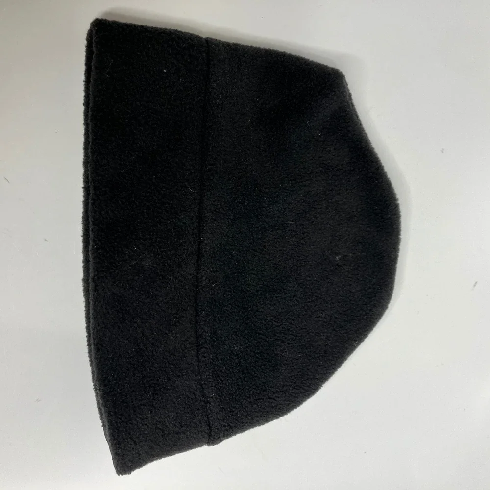 Columbia black fleece beanie hat‎ youth size small/medium winter outdoor snow